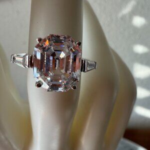 Radiance by Absolute Heirloom Collection Cuboid Fancy Cut Three-Stone Ring - 5.5